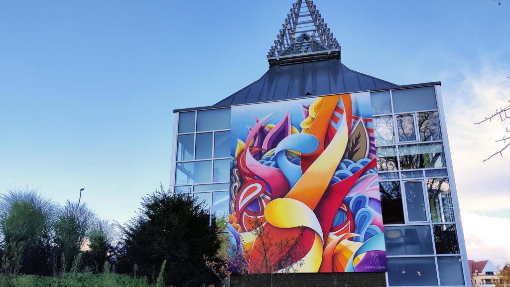 fresque de street art par Amaury Dubois