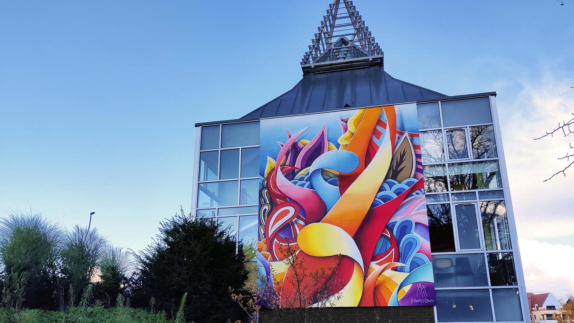 fresque de street art par Amaury Dubois